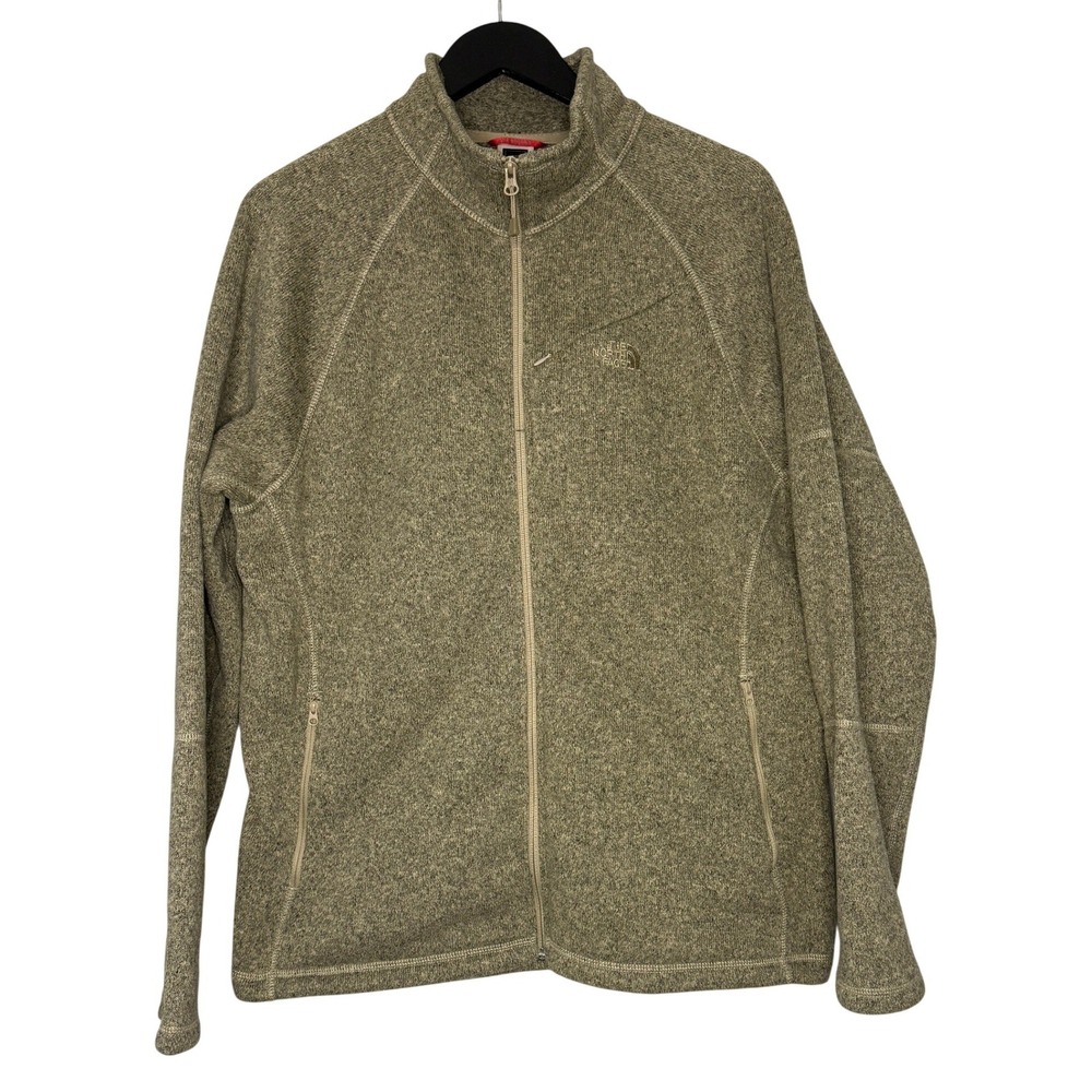 The North Face Gordon Lyons Fleece Jacket Large Olive Green Full Zip Gorpcore